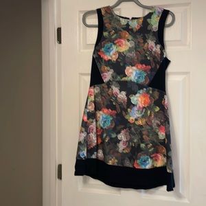 Women’s fab’rik black floral dress